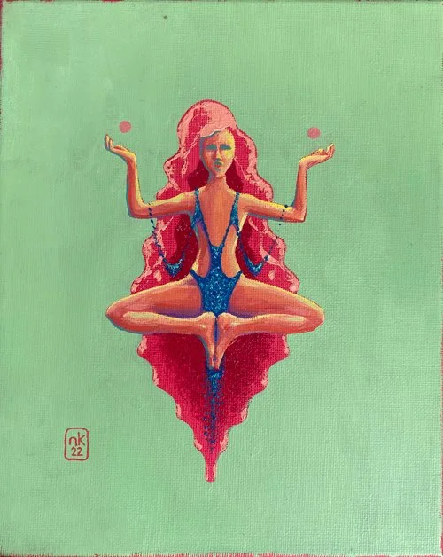 Bindi. Her power is Balance 25 x 20 cm