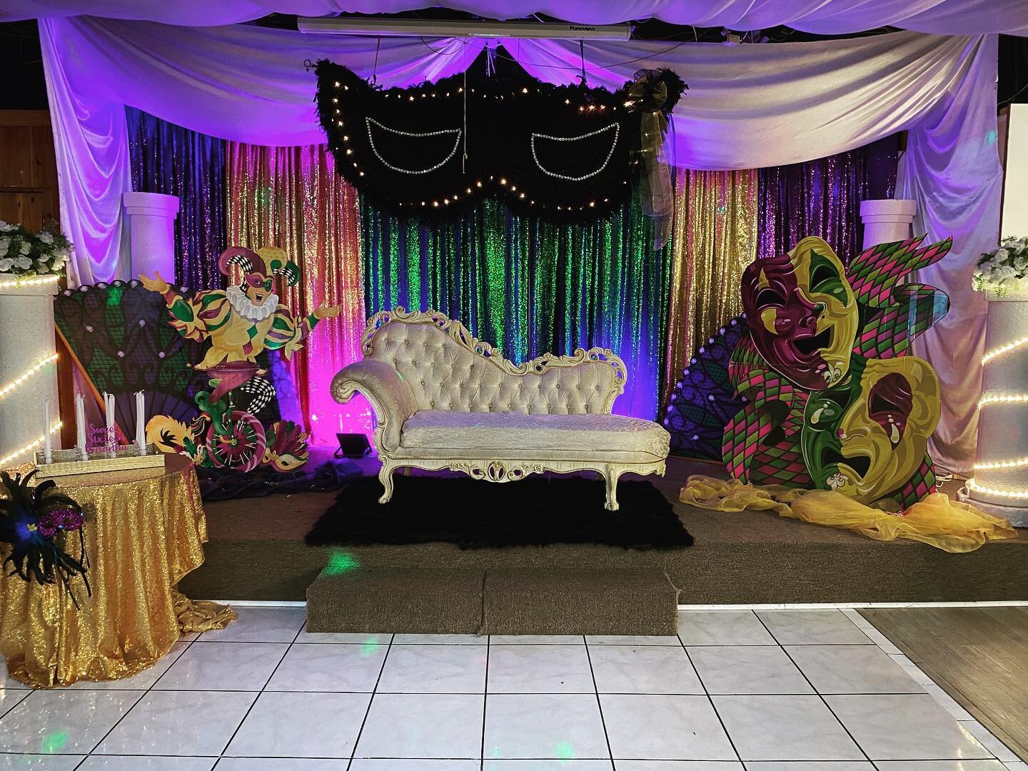 #mardigras theme for your next #quince #sweet16 @illusionsbanquethall @kissimmeemainst #kissimmee