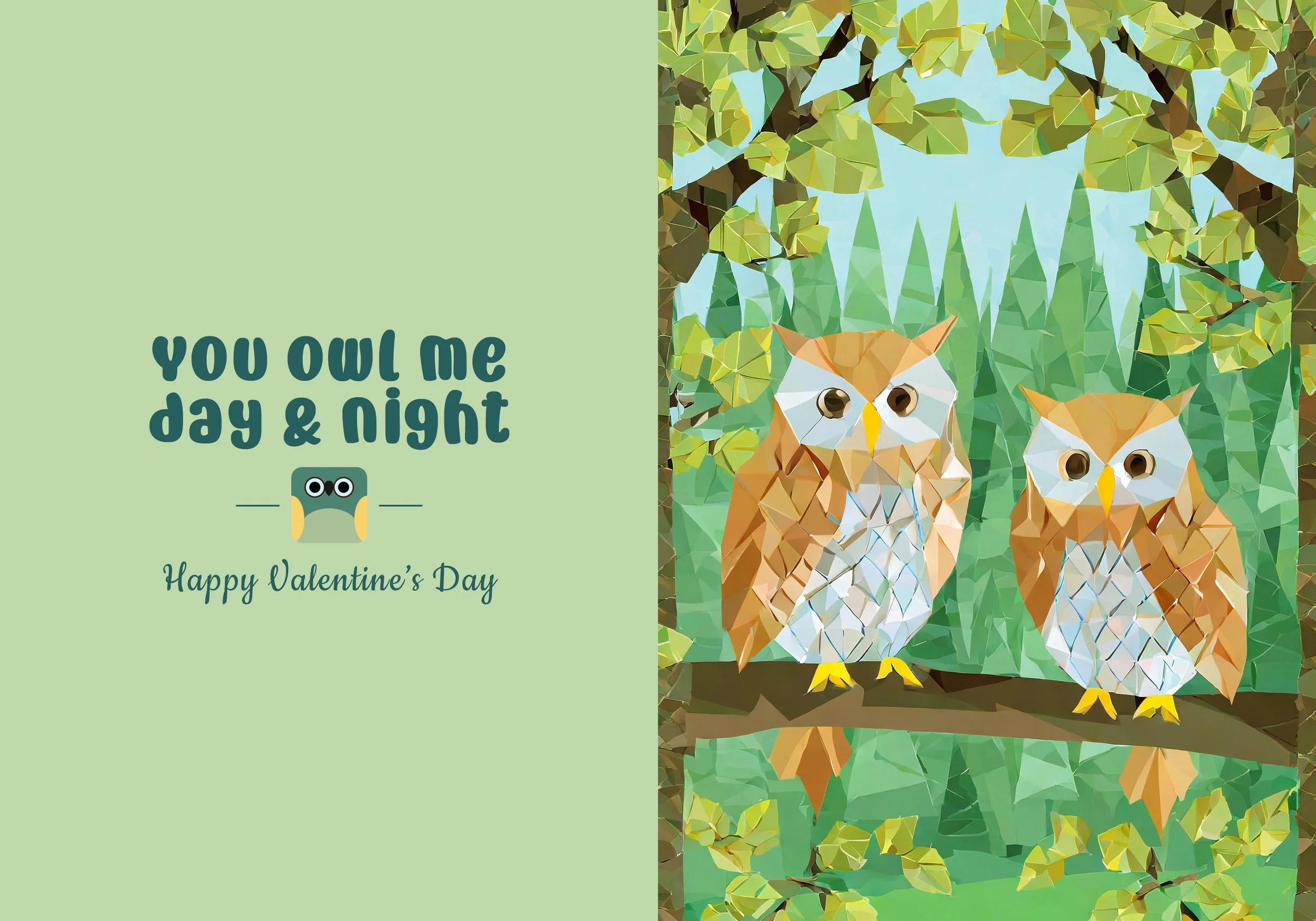 Valentine's Day Card Design Layout