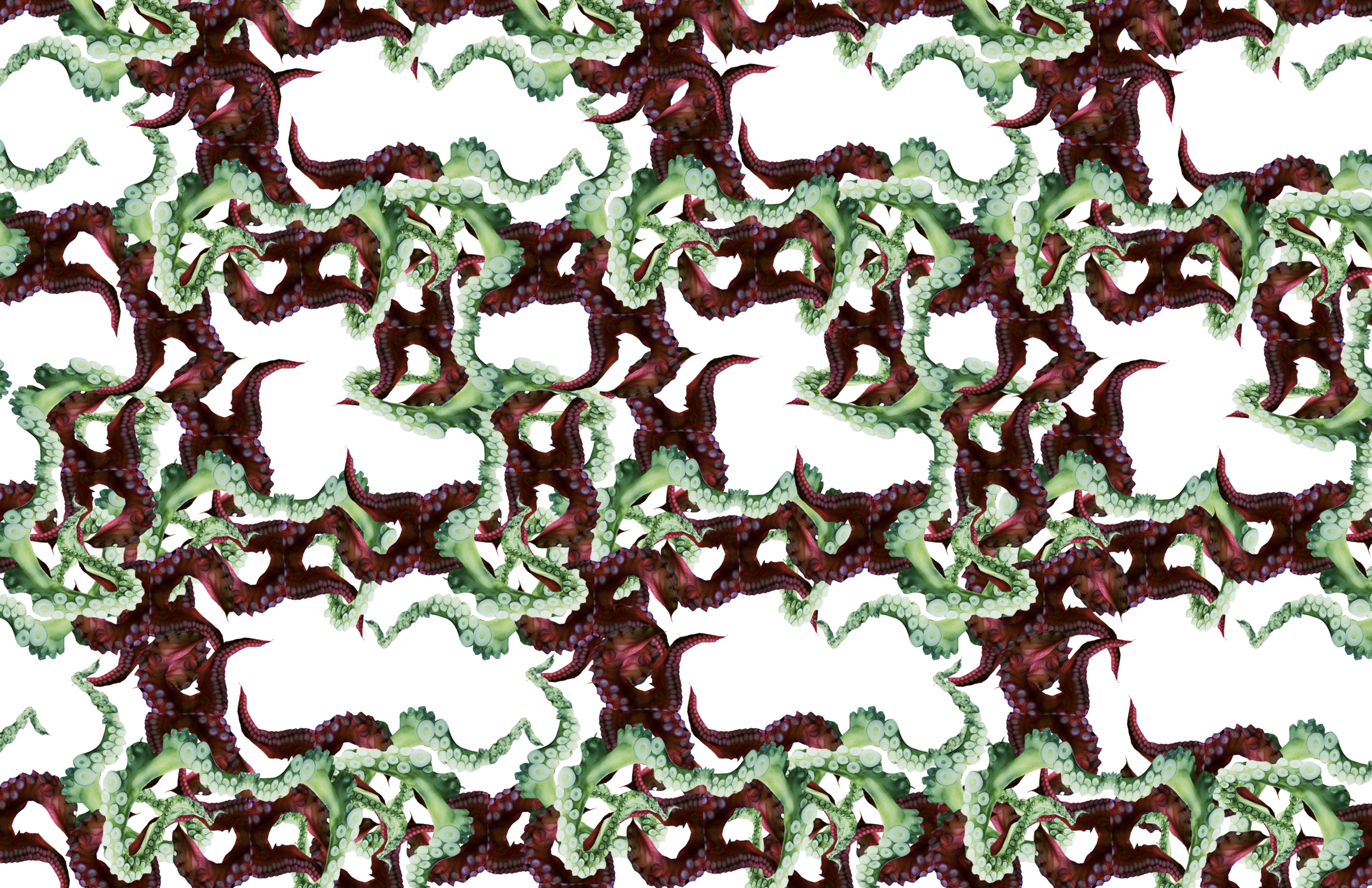 Multicolored Tentacle Pattern 