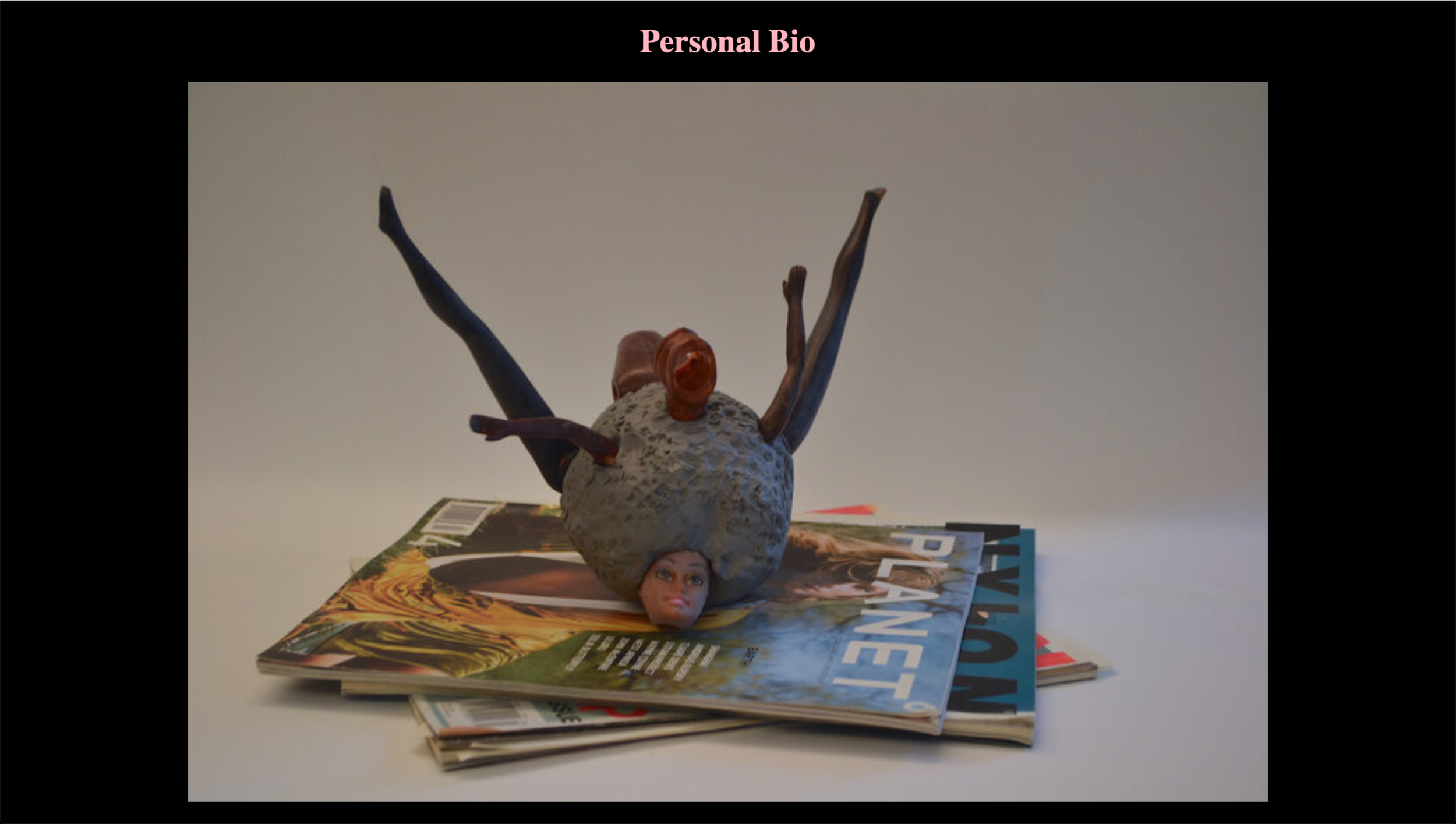 Personal Biography Page using HTML