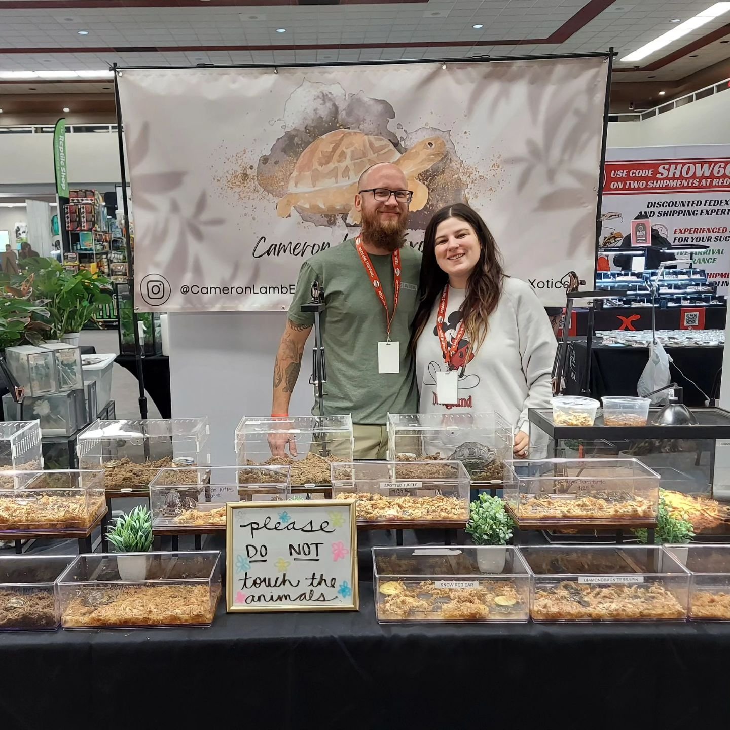 Visiting the phoenixreptileexpo today? Stop by our friends at @cameronlambexotics and check out some of the awesome turtle species they have available.
