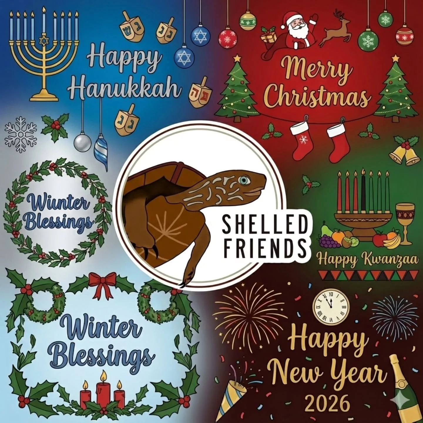 May your holidays be peaceful and merry. Happy holidays!