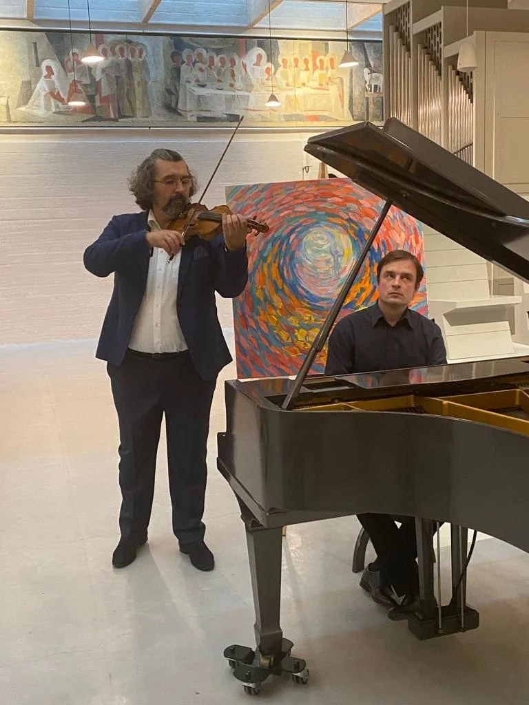 Igor Ruhadze & Vital Stahievitch "3 Componisten" in Bant