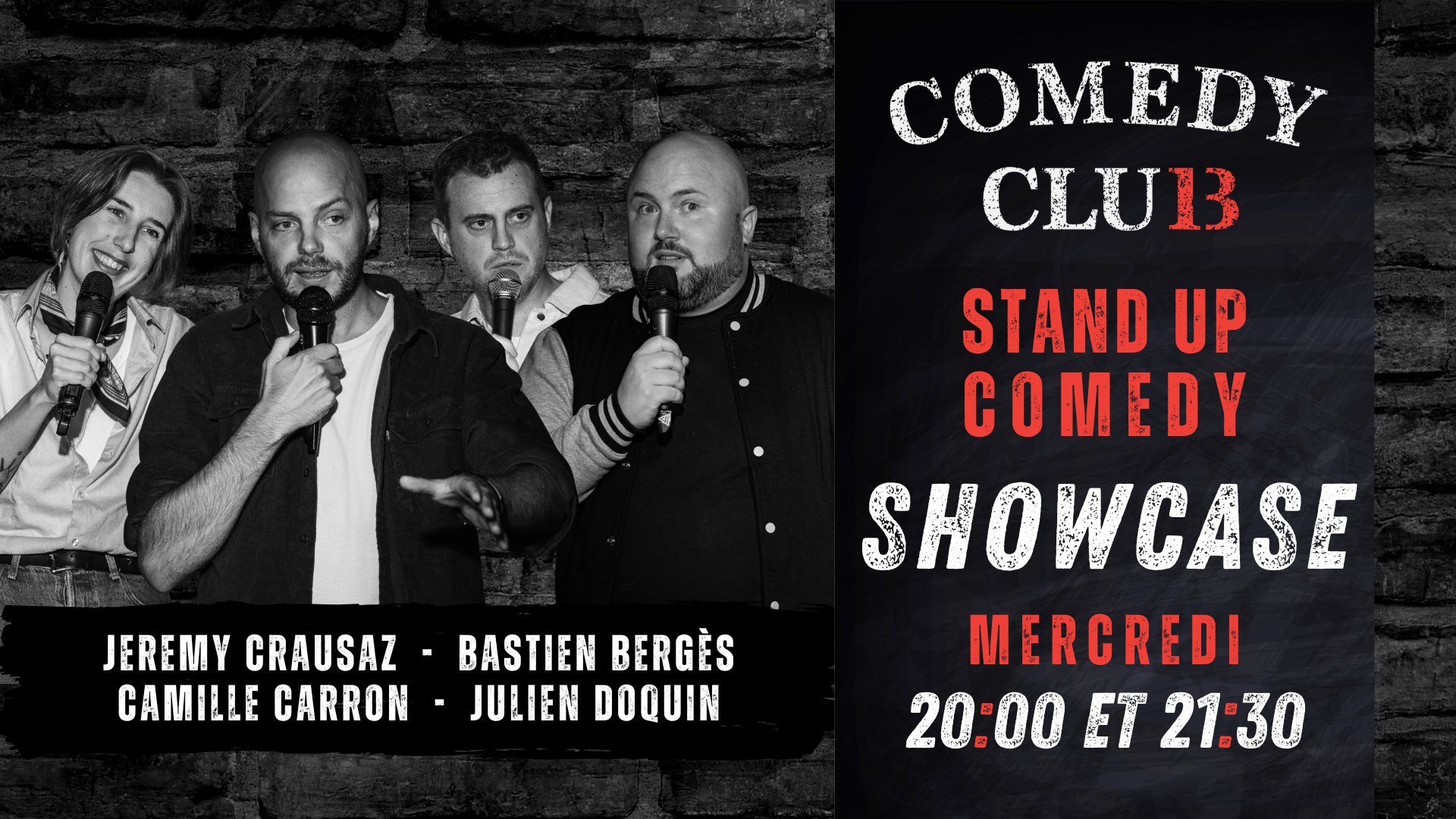 Comedy Club 13 Showcase - 10 Septembre