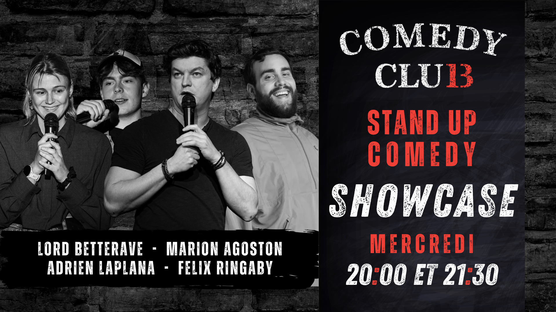 Comedy Club 13 Showcase - 17 Septembre