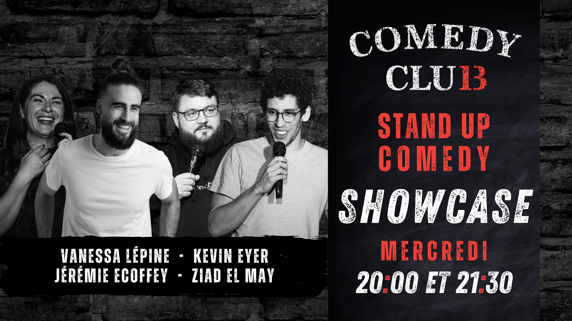 Comedy Club 13 Showcase - 24 Septembre