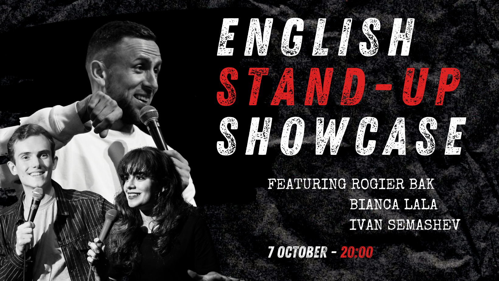 English Stand-Up with Rogier Bak & Bianca Lala