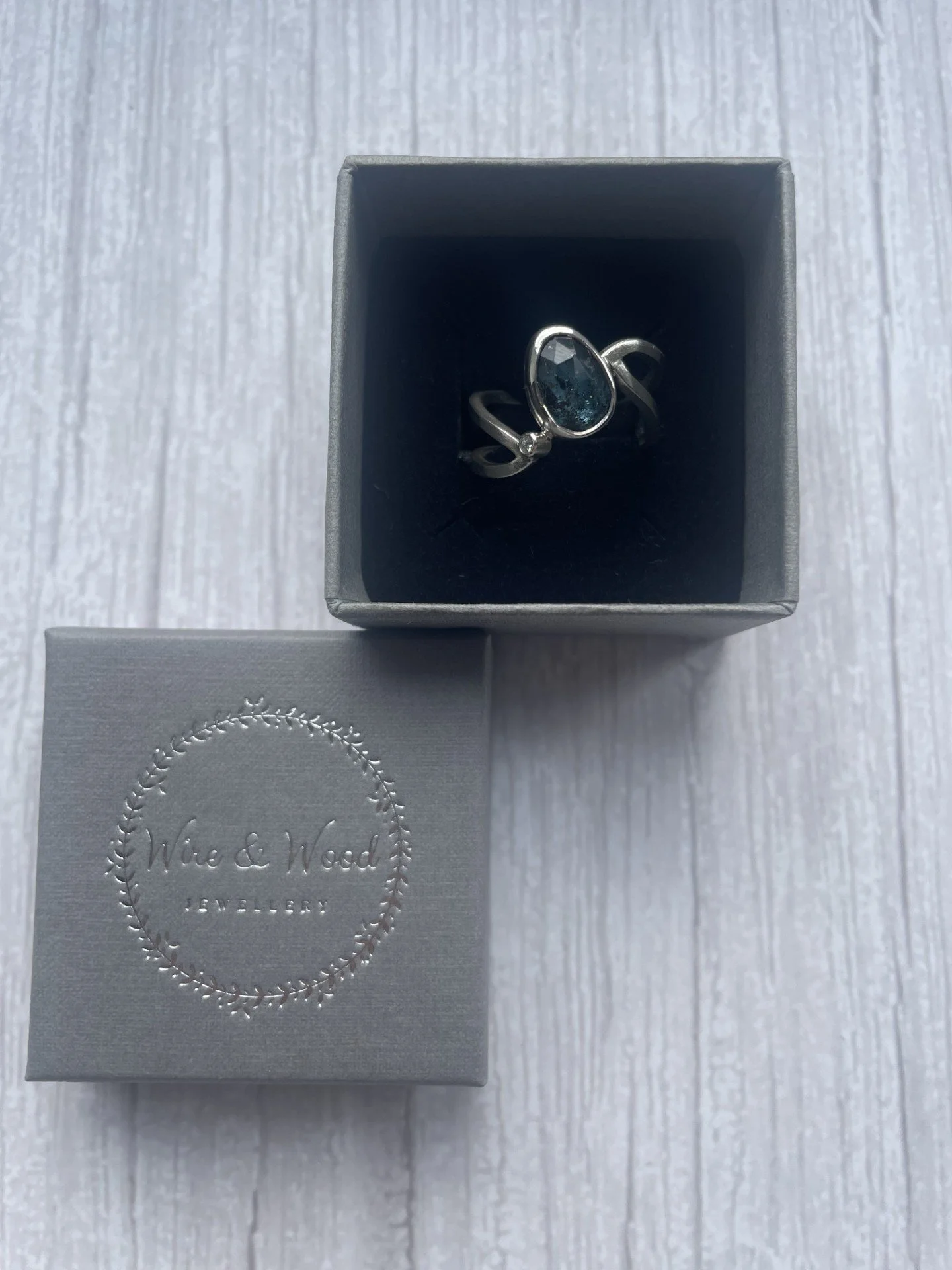 wire-and-wood-jewellery-sterling-silver-teal-moss-kyanite-ring-moissanite-boxed.jpg