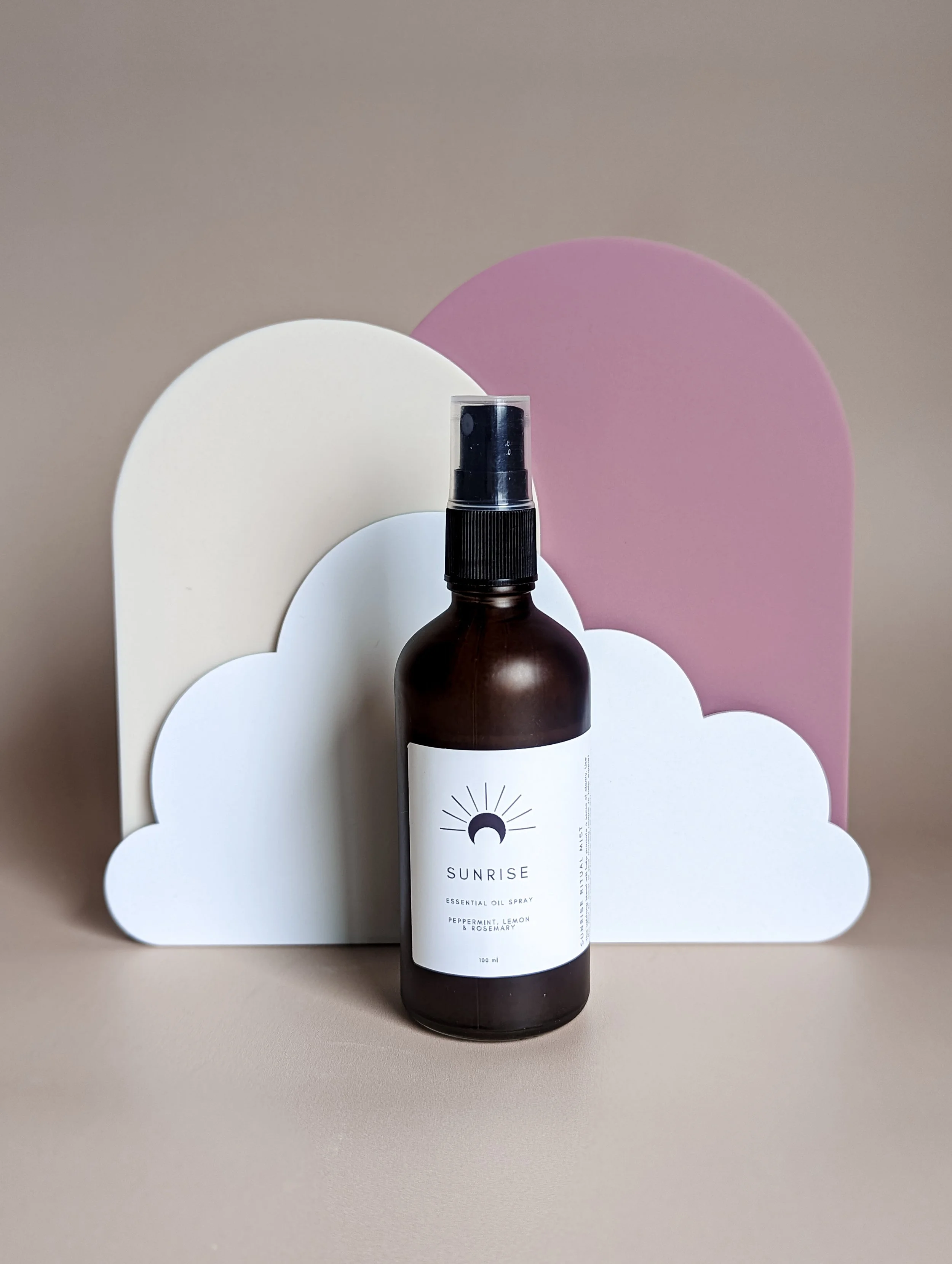 sunrise mist, meditation mist, 100% natural room spray, essentil oils for meditation, essential oils for morning, essential oils for motivation, essential oils for positivity, essential oils for sleep