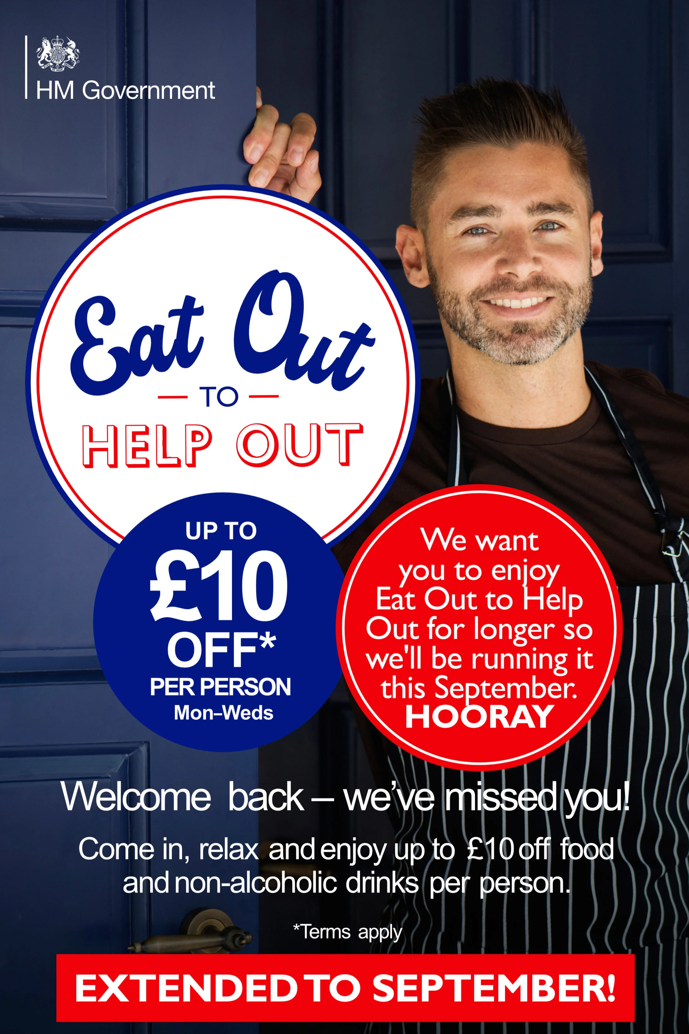 Eat Out Help Out Extended To September