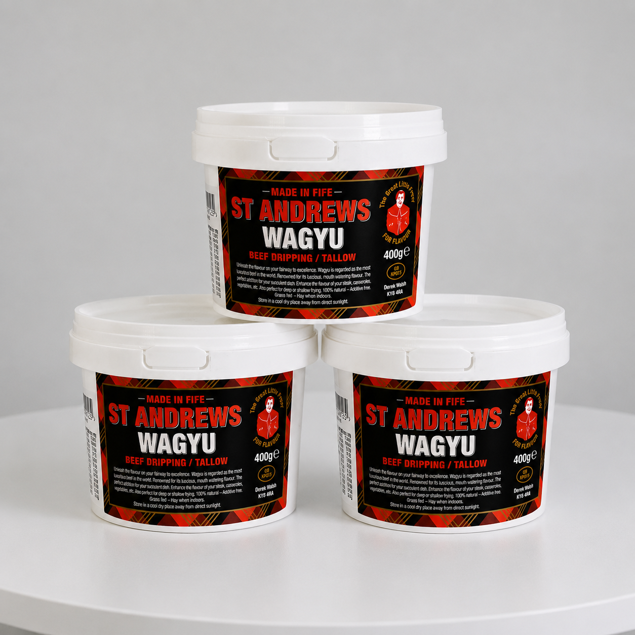 ST. ANDREWS WAGYU BEEF DRIPPING / TALLOW 3x400g