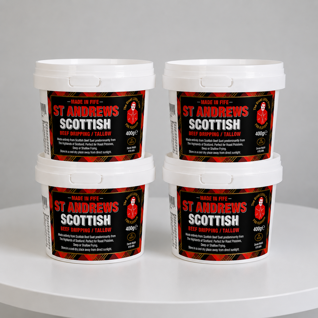 ST. ANDREWS SCOTTISH BEEF DRIPPING / TALLOW 4x400g