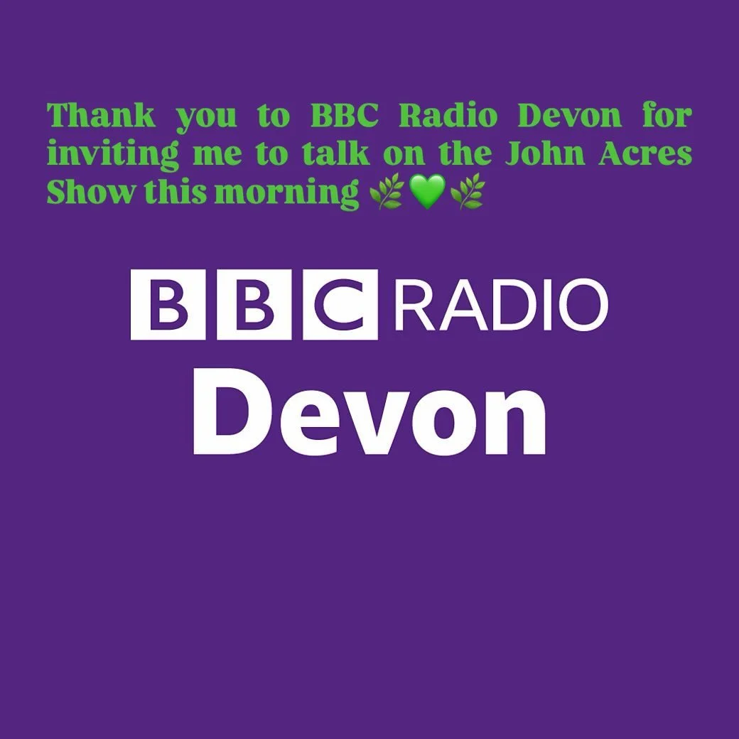 I had a good chat with @Johnacres from BBC Radio Devon this morning on the &lsquo;Who&rsquo;s up in Devon before 7&rsquo; slot at 6.15 this morning.

Thank you to John and the BBC for the invite 😊

Have a listen in on BBC Sounds to find out about he