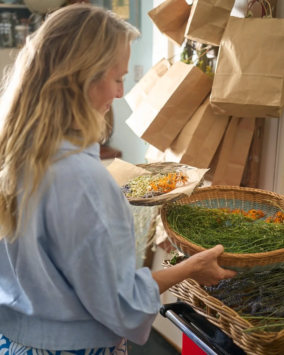 I&rsquo;ve spent time this last week quietly harvesting in the garden making the most of the softening light and heat.

There is something deeply healing and precious about connecting with plants and gathering in medicine in this way.

Bountiful medi