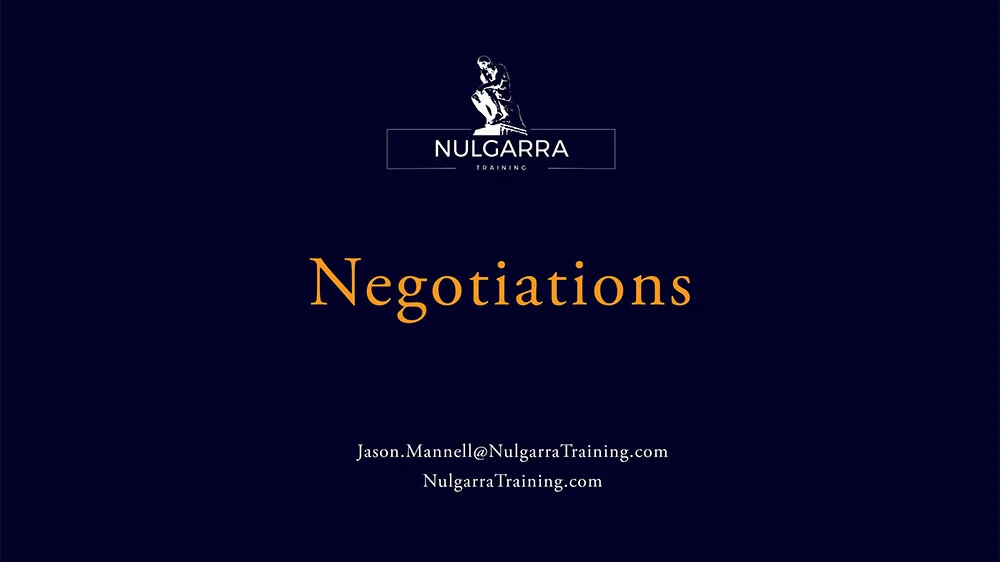 Negotiations