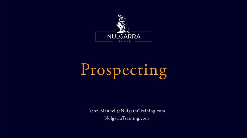 Prospecting For New Clients