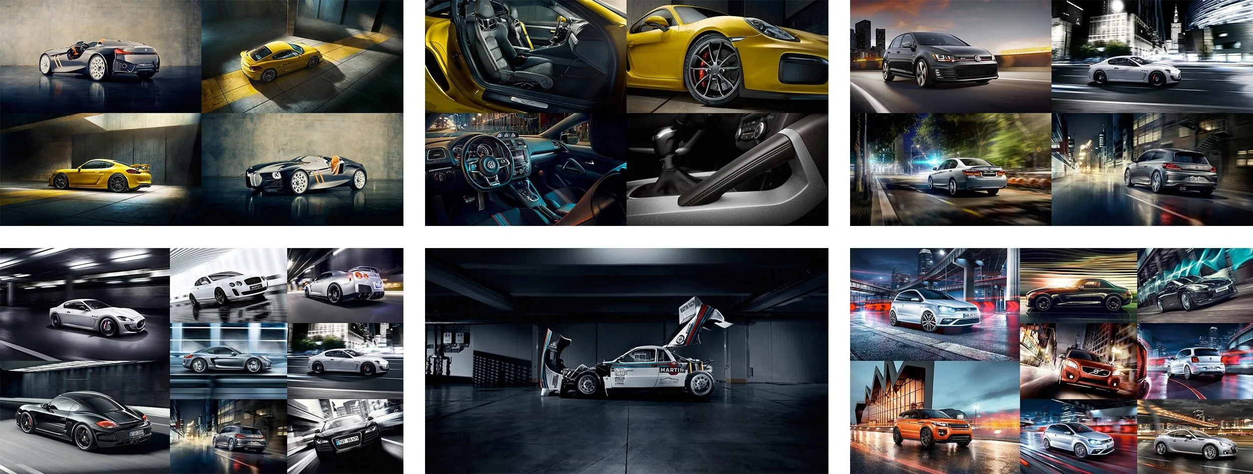 Some of our inspiration for deciding lighting, angles and tones