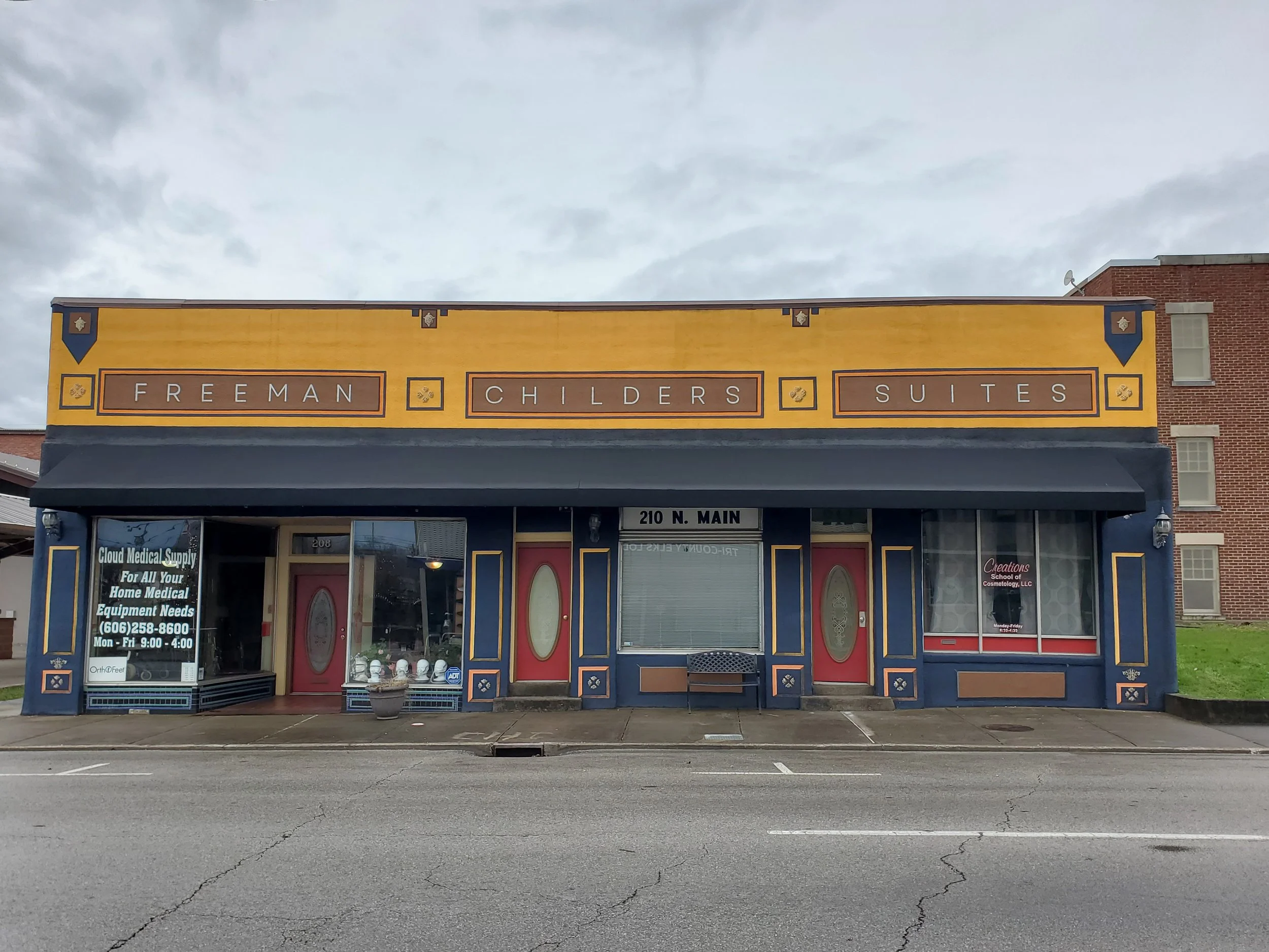 Freeman & Childres Mural Facade detail, 2024, Corbin, KY