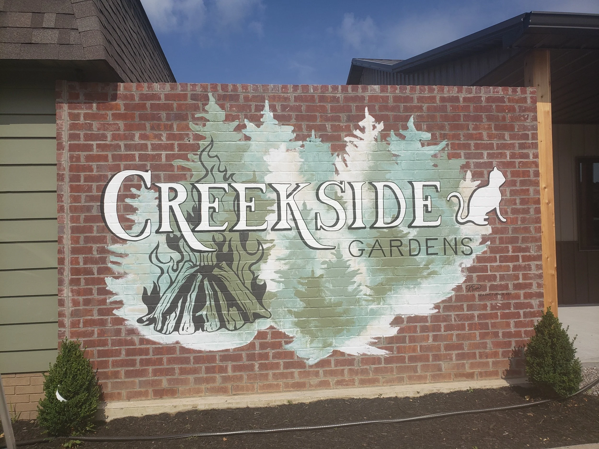 KTurner 2021 Creekside Branding Mural, London, KY