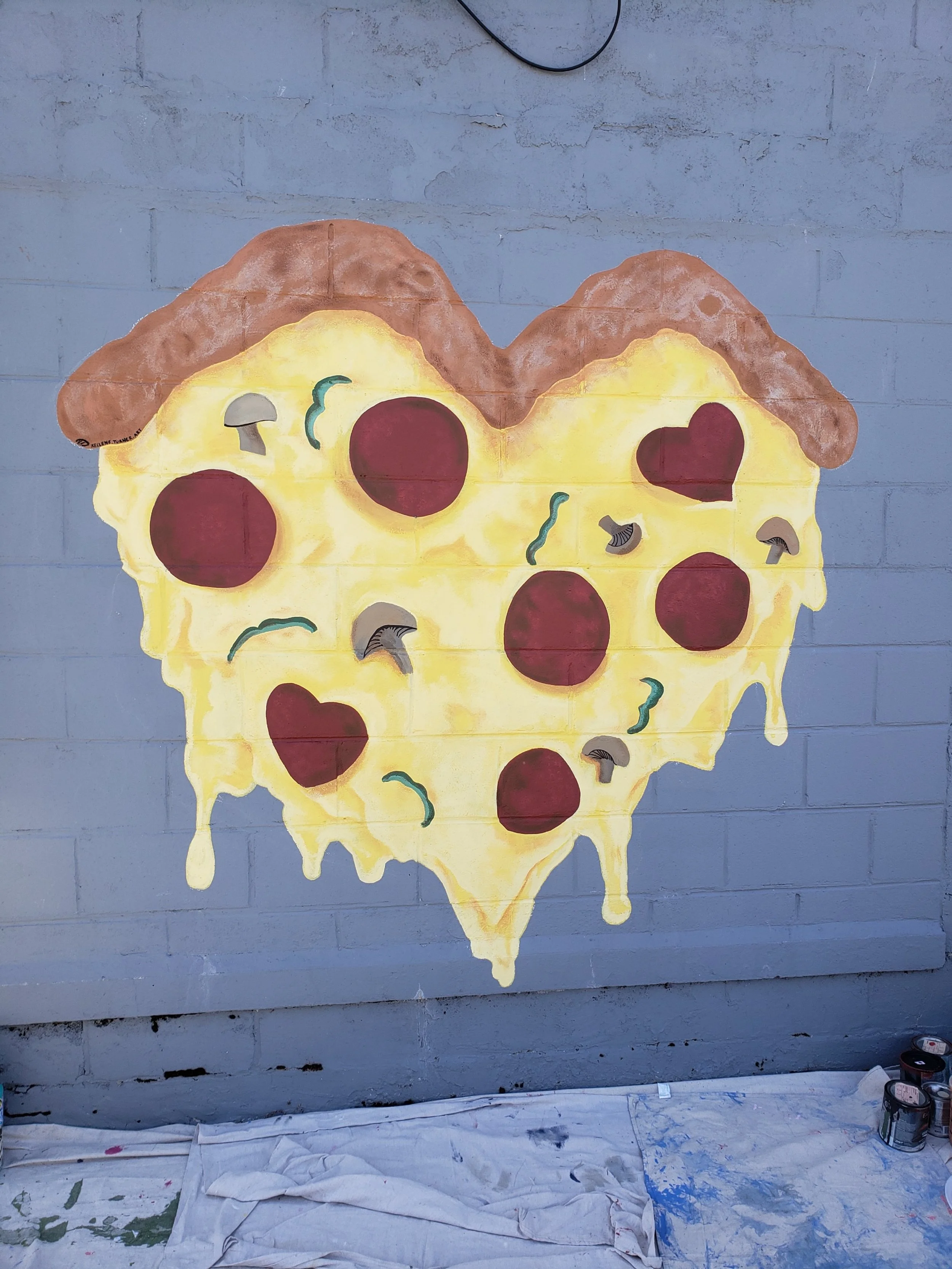 KTurner 2021 Pizza Love Mural, Barbourville, KY