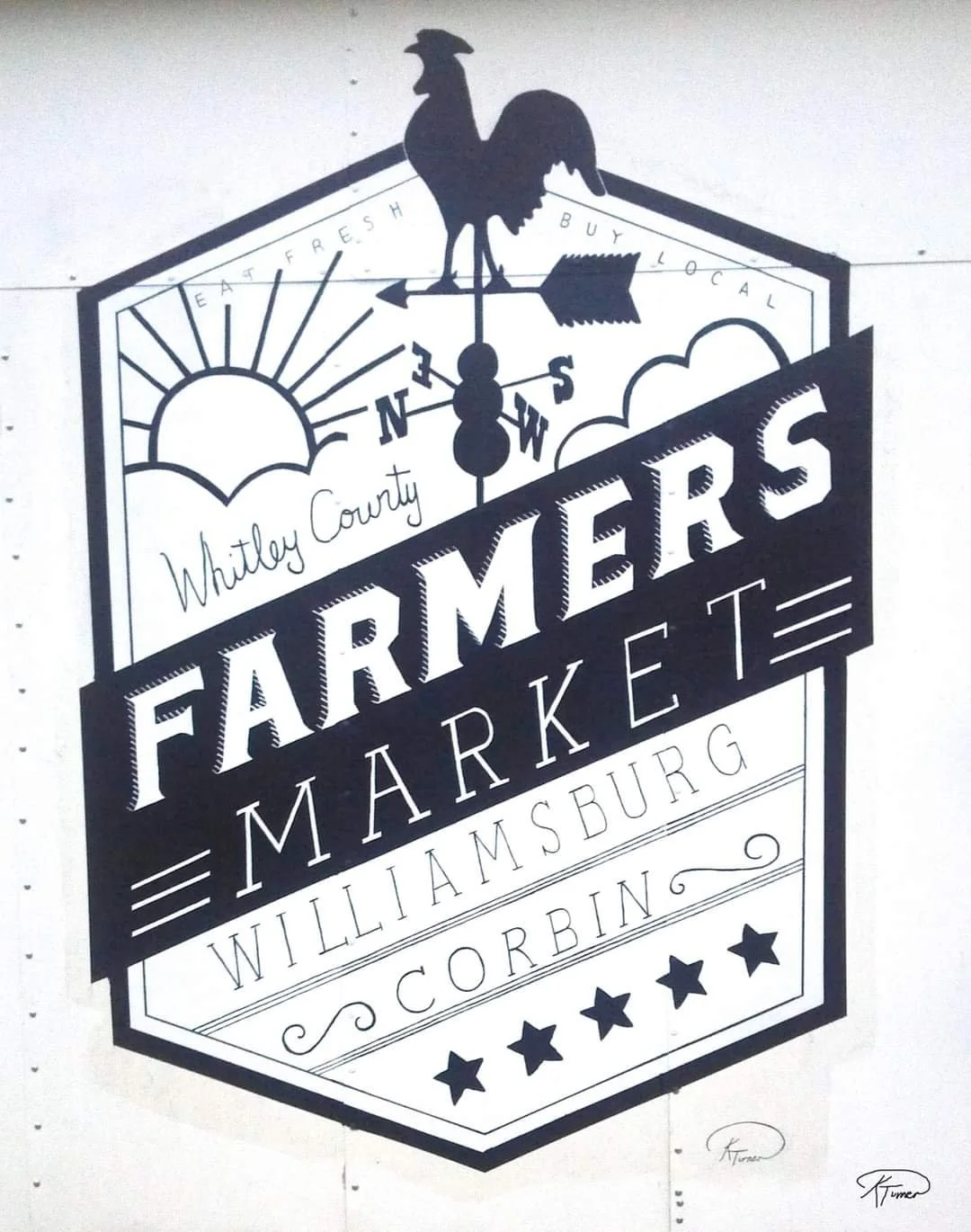KTurner 2017 Farmer's Market Mural NIBROC Park Corbin, KY