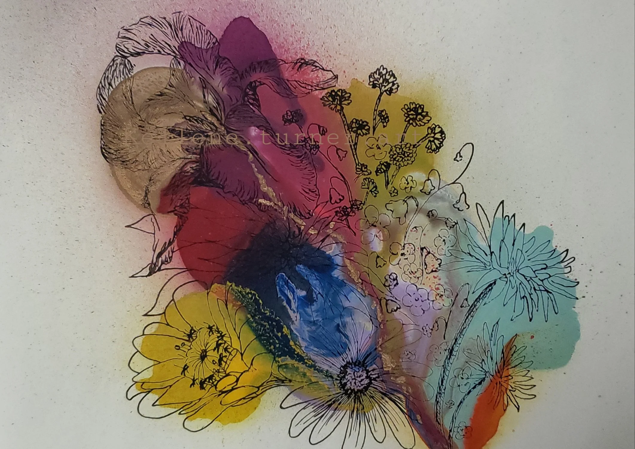"Spray Paint Florals" 