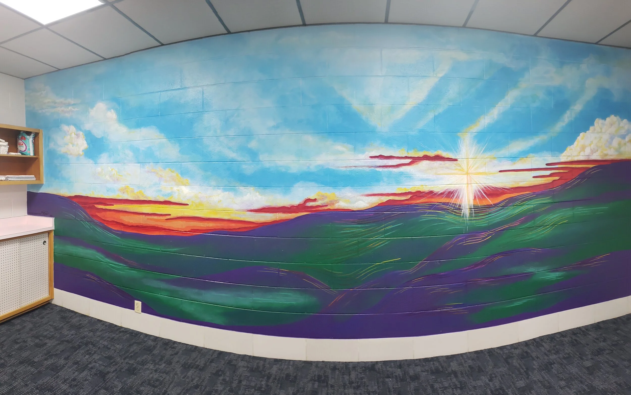 KTurner 2022 First Baptist Church Nursery Mural, Corbin, KY
