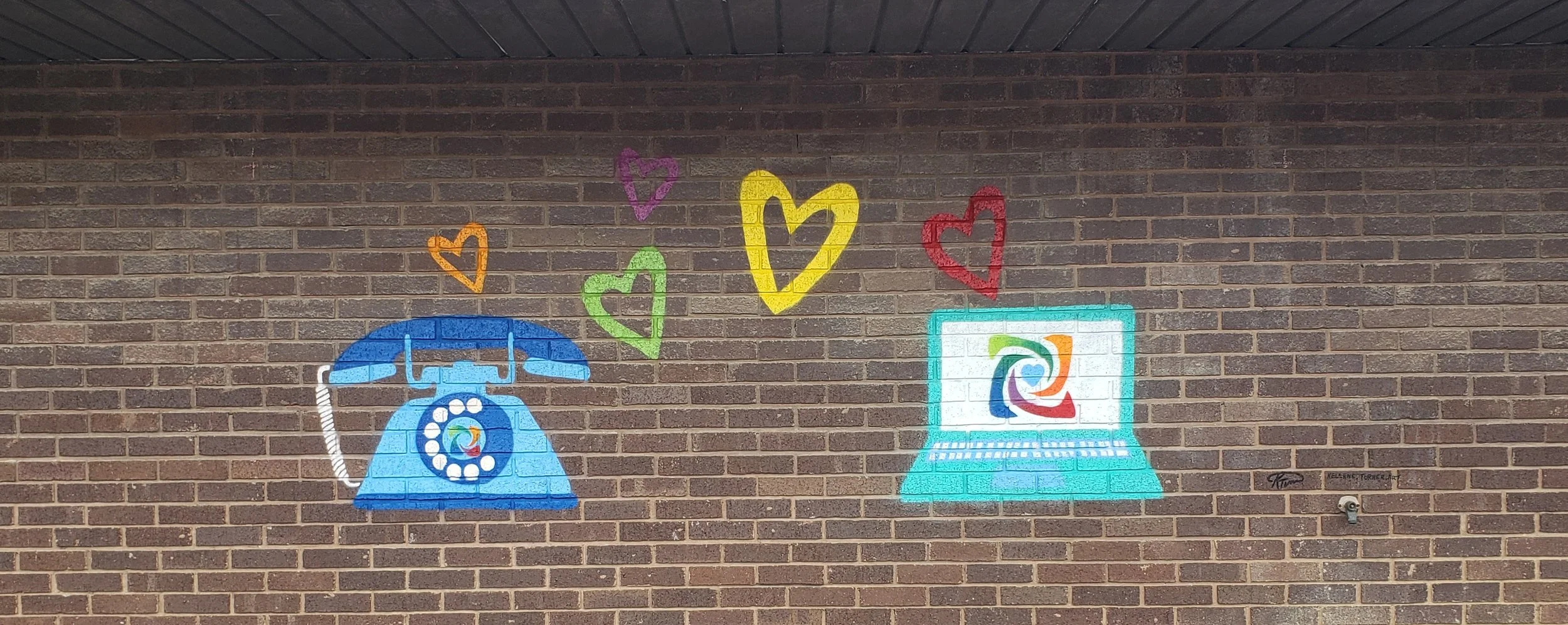KTurner 2022 Kinect mural, Barbourville, KY