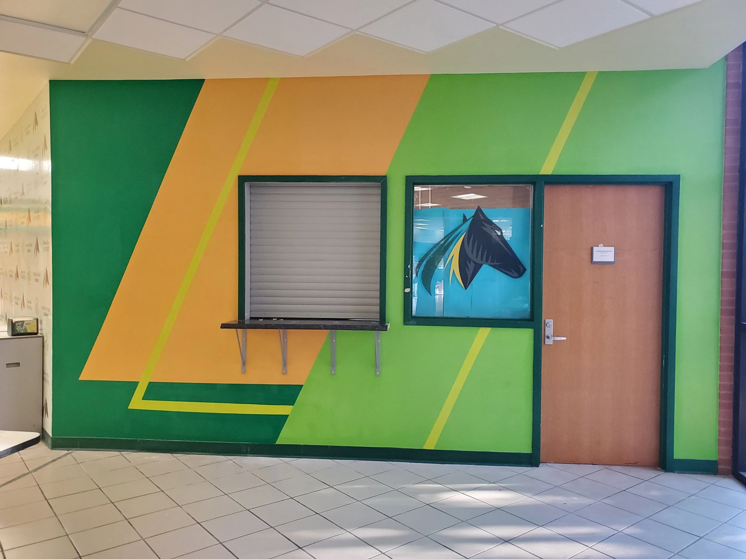 KSU Dining Hall Office Mural, 2024, Frankfort, KY