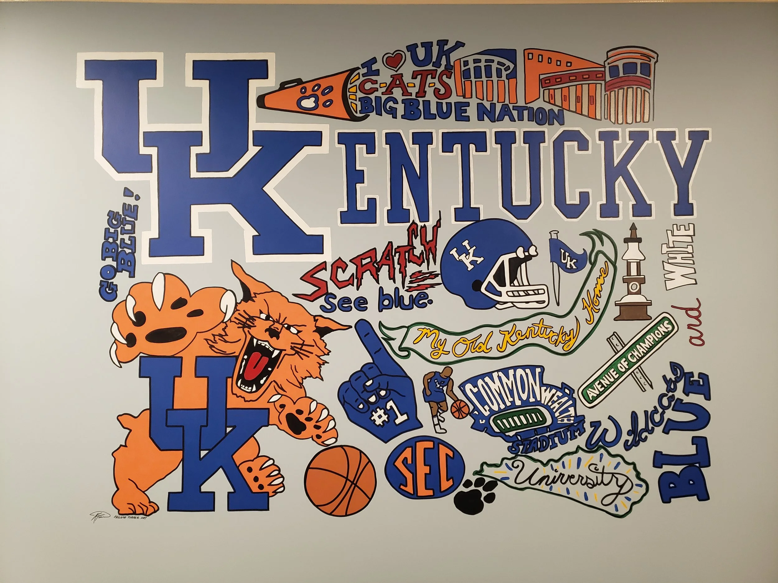 KTurner 2022 UK Mural, private residence, Barbourville, KY