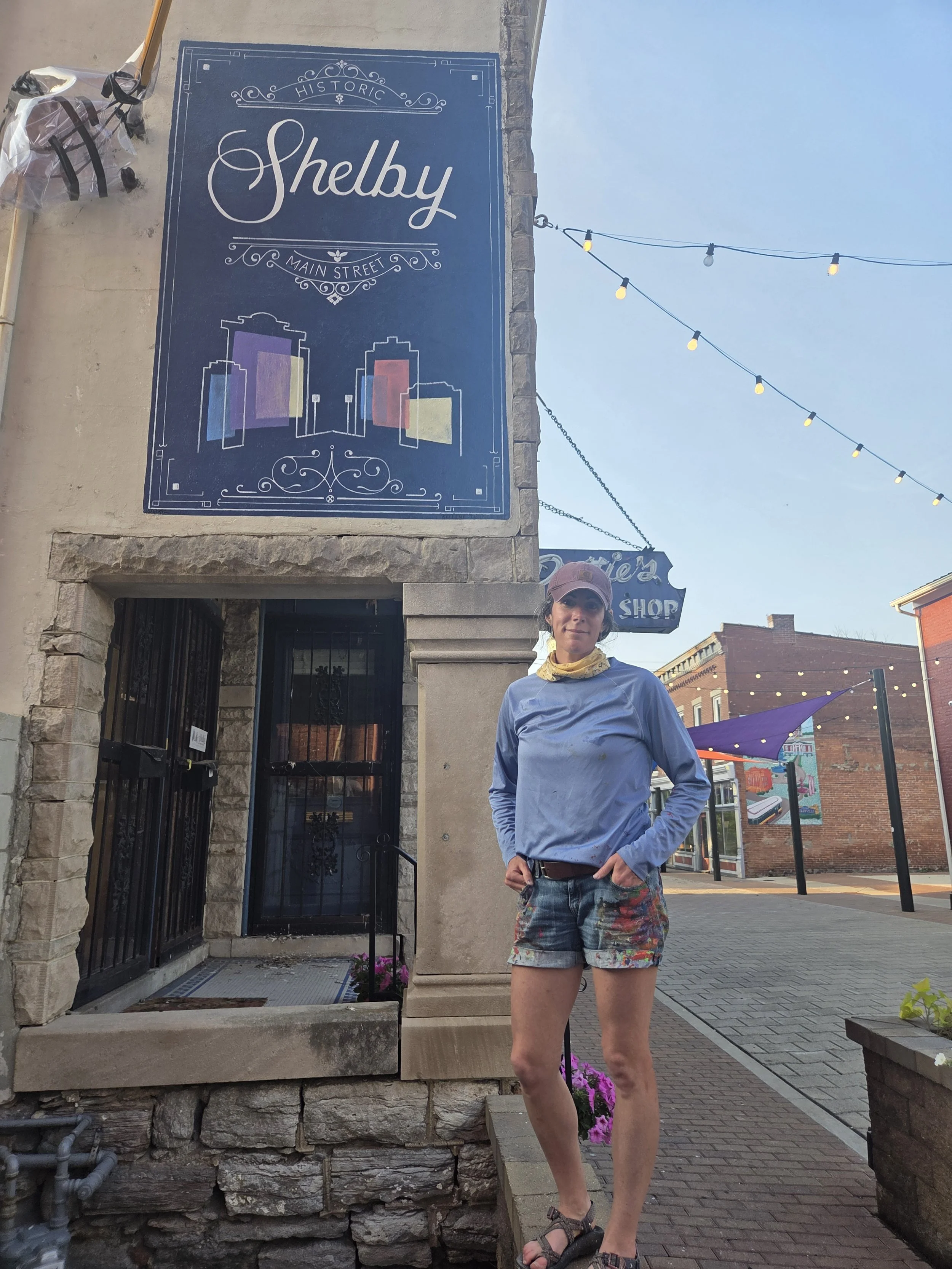 Brandinig mural for Shelbyville Main Street
