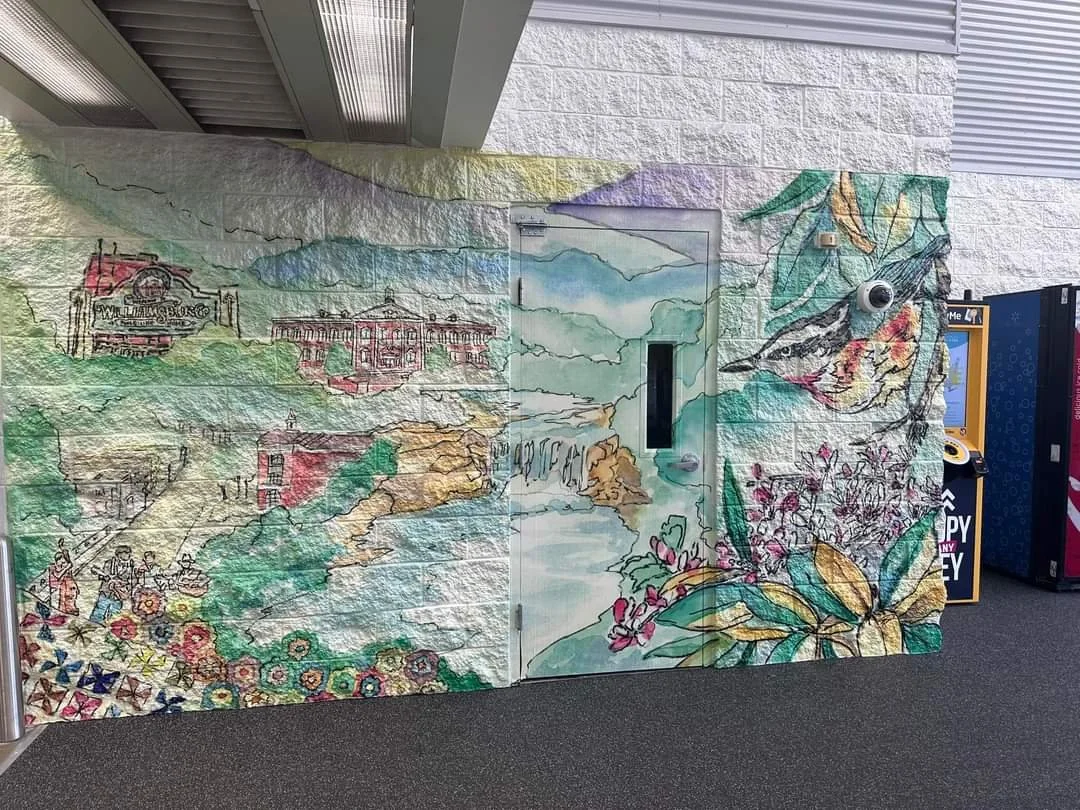 KTurner 2023 Walmart Interior Mural installation, Williamsburg, KY