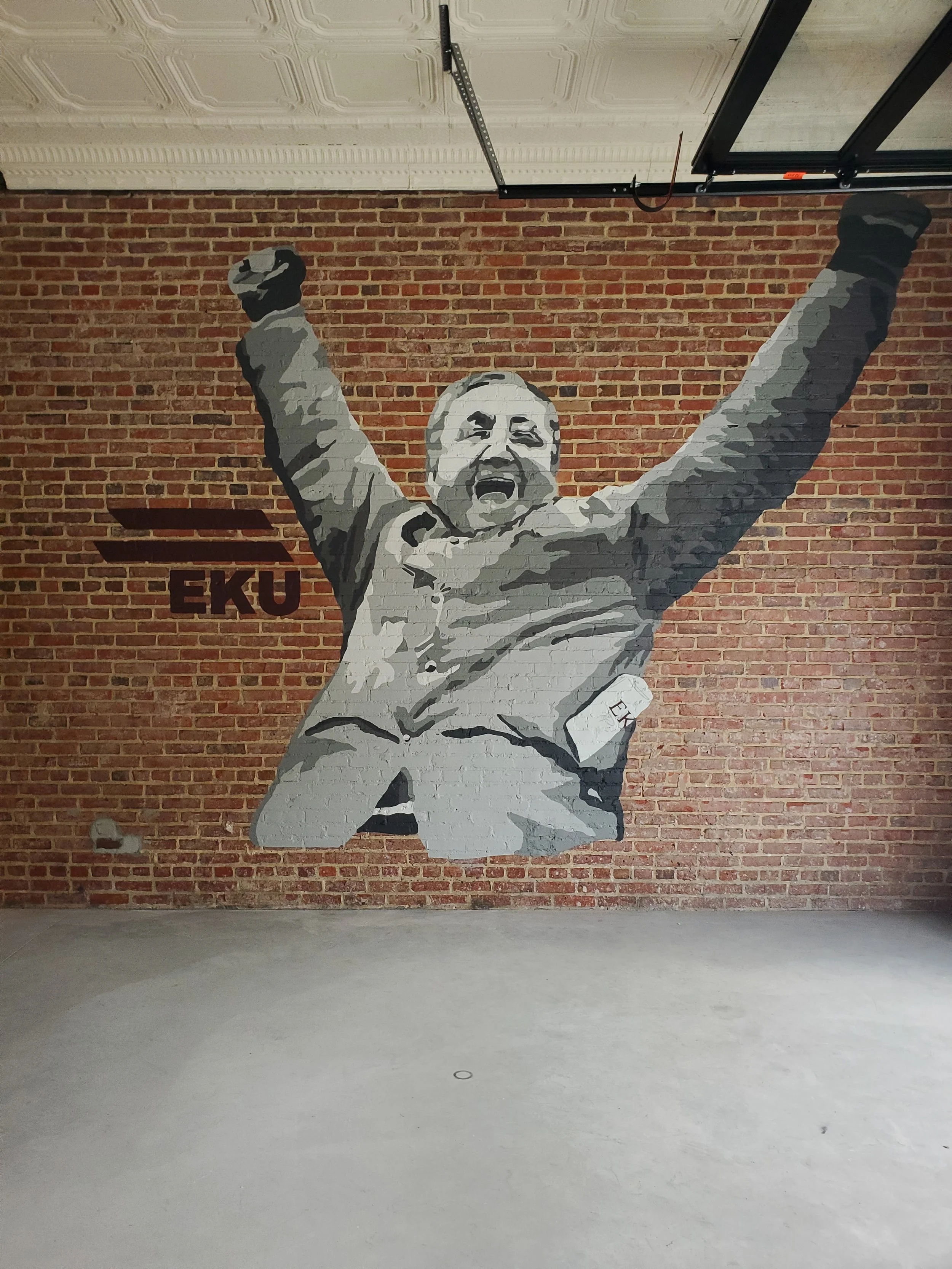 Roy Kidd Mural 2024 Apollo Pizza, Corbin, KY