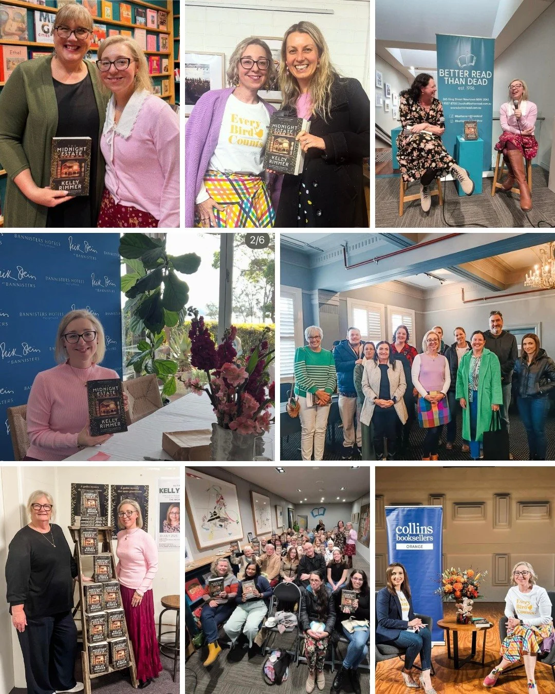What an unforgettable few weeks it&rsquo;s been! 💛 Over the past month, I&rsquo;ve had the absolute joy of taking THE MIDNIGHT ESTATE on the road &mdash; meeting readers, chatting about books, sharing stories, and celebrating together.

To everyone 