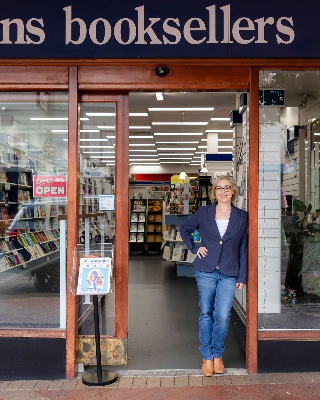 Owning a bookstore while being an author feels like living inside a story all the time. 📖💛

There&rsquo;s something magical about watching someone discover their next favorite read right here at Collins Booksellers Orange.

What&rsquo;s the last bo