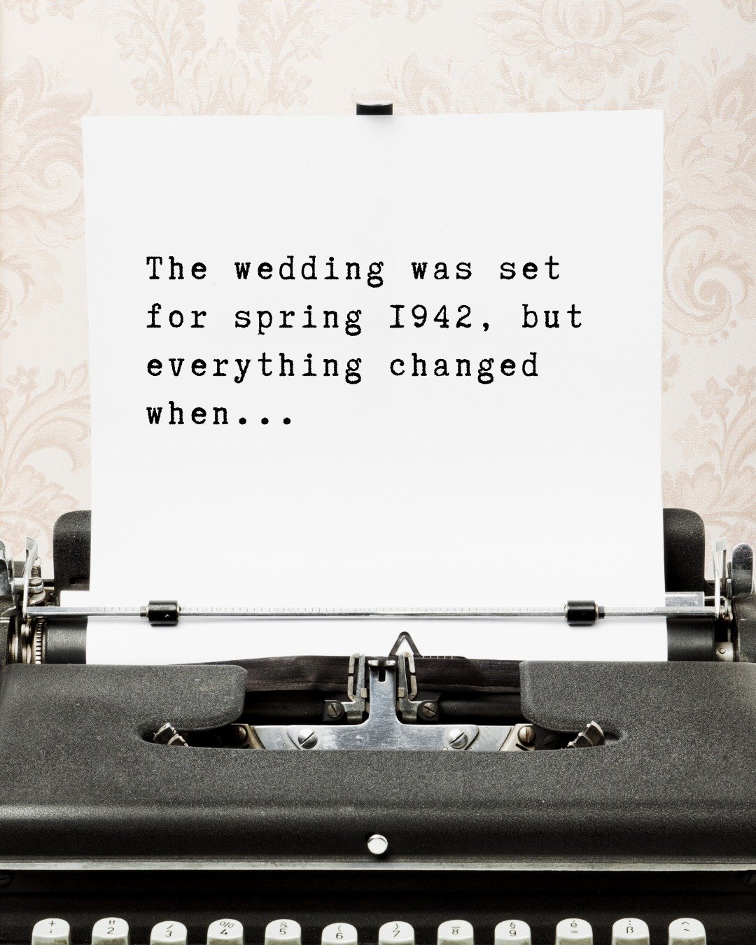 A new Friday, a new story prompt&hellip; what will you come up with this week?

Finish this sentence: 

The wedding was set for spring 1942, but everything changed when... 

Wartime heartbreak incoming. 💔 Let&rsquo;s build a story together... finish