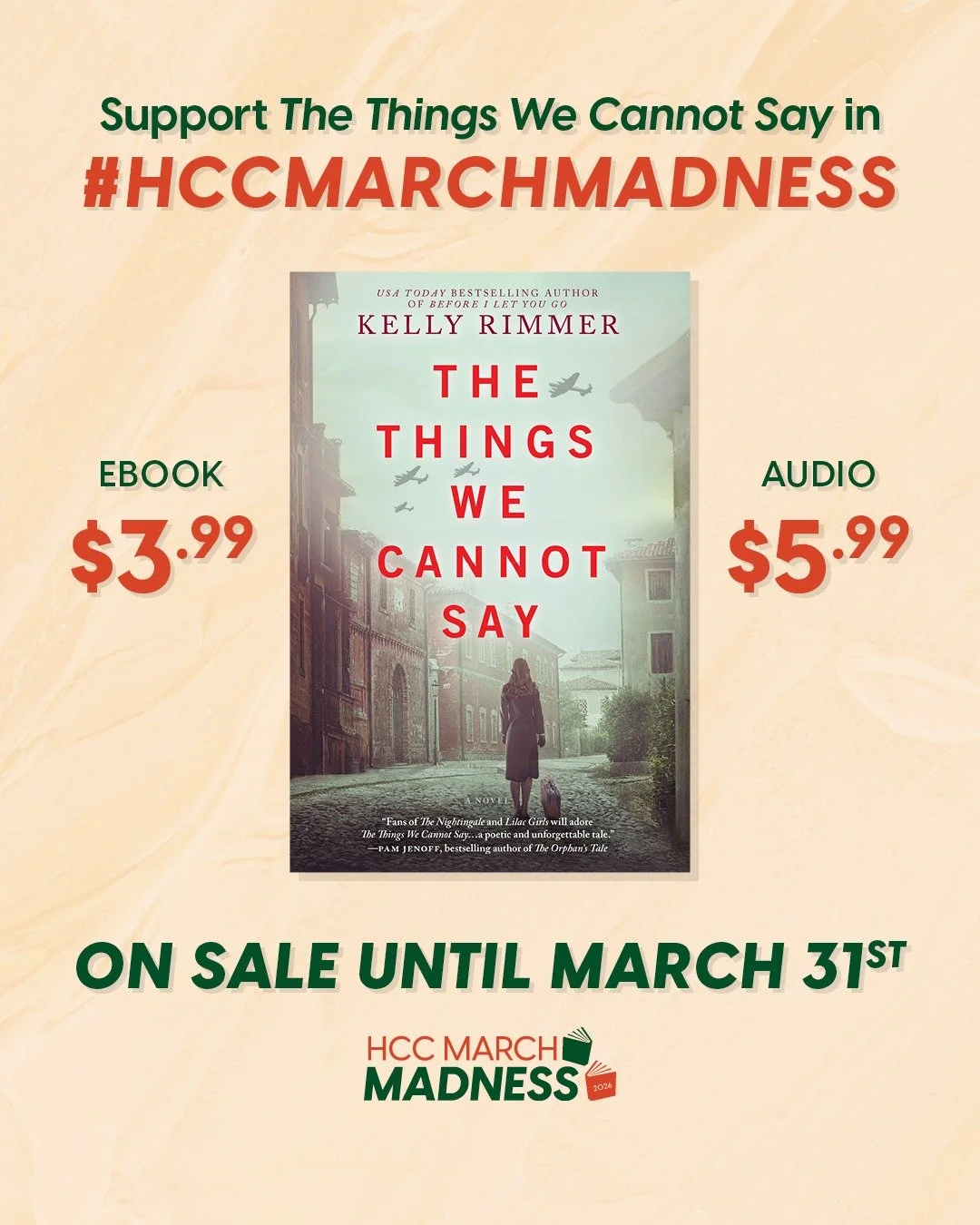 📚✨ March Madness has begun&hellip; and THE THINGS WE CANNOT SAY is in the tournament! ✨📚

I&rsquo;m so excited to share that THE THINGS WE CANNOT SAY has been selected as one of 64 beloved books competing in HarperCollins Canada&rsquo;s March Madne