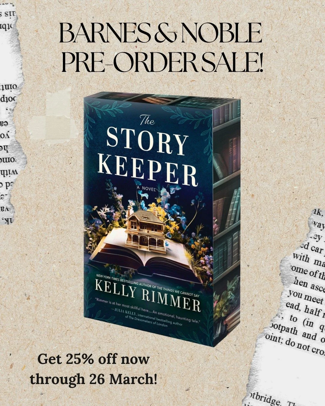 📚✨ North American readers... this one&rsquo;s for you! ✨📚

If you&rsquo;ve been thinking about pre-ordering THE STORY KEEPER, now is the perfect time&hellip;

For a limited time, Barnes &amp; Noble is offering 25% off pre-orders, including The Stor