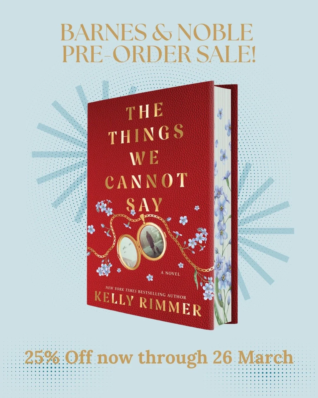 📚✨ A little extra good news for North American readers&hellip; ✨📚

That beautiful collector&rsquo;s edition of THE THINGS WE CANNOT SAY I can&rsquo;t stop talking about? It&rsquo;s currently part of the Barnes &amp; Noble Pre-Order Sale, which mean