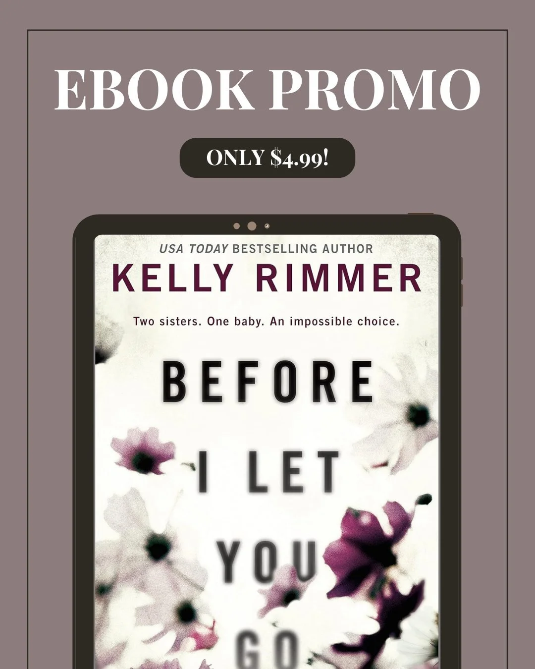📚✨ Kindle Deal Alert for AU &amp; NZ Readers! ✨📚

If you&rsquo;ve been meaning to read BEFORE I LET YOU GO (or recommend it to a friend) now is the perfect time. 💛

The ebook is currently on promo for just $4.99 in Australia and New Zealand throug
