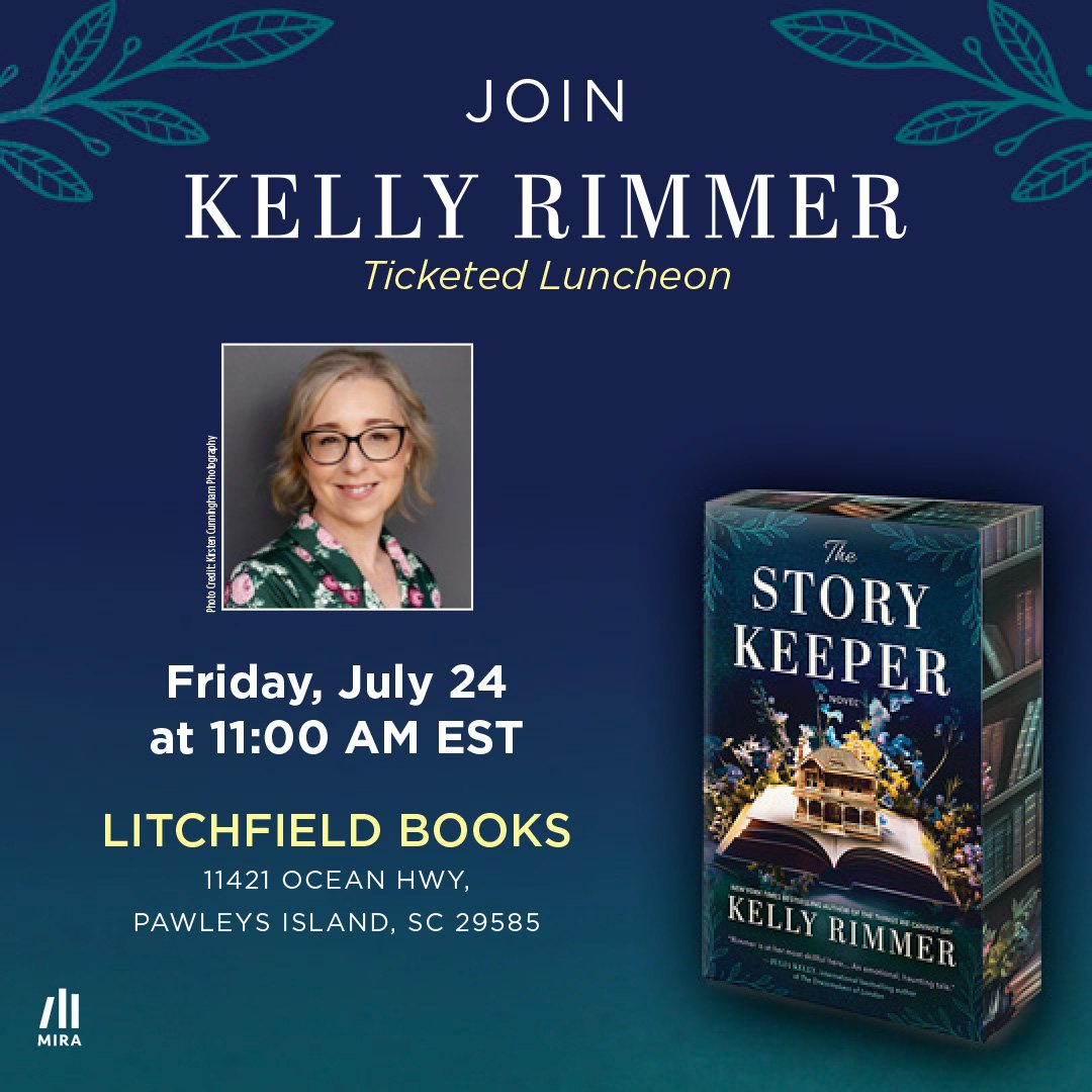 ☀️📚 Pawley&rsquo;s Island,  I&rsquo;m headed your way!

Join me at @litchfieldbooks  on Friday, July 24 at 11AM as we celebrate the North American release of The Story Keeper.

I cannot wait to meet readers, sign books, and chat about this story tha