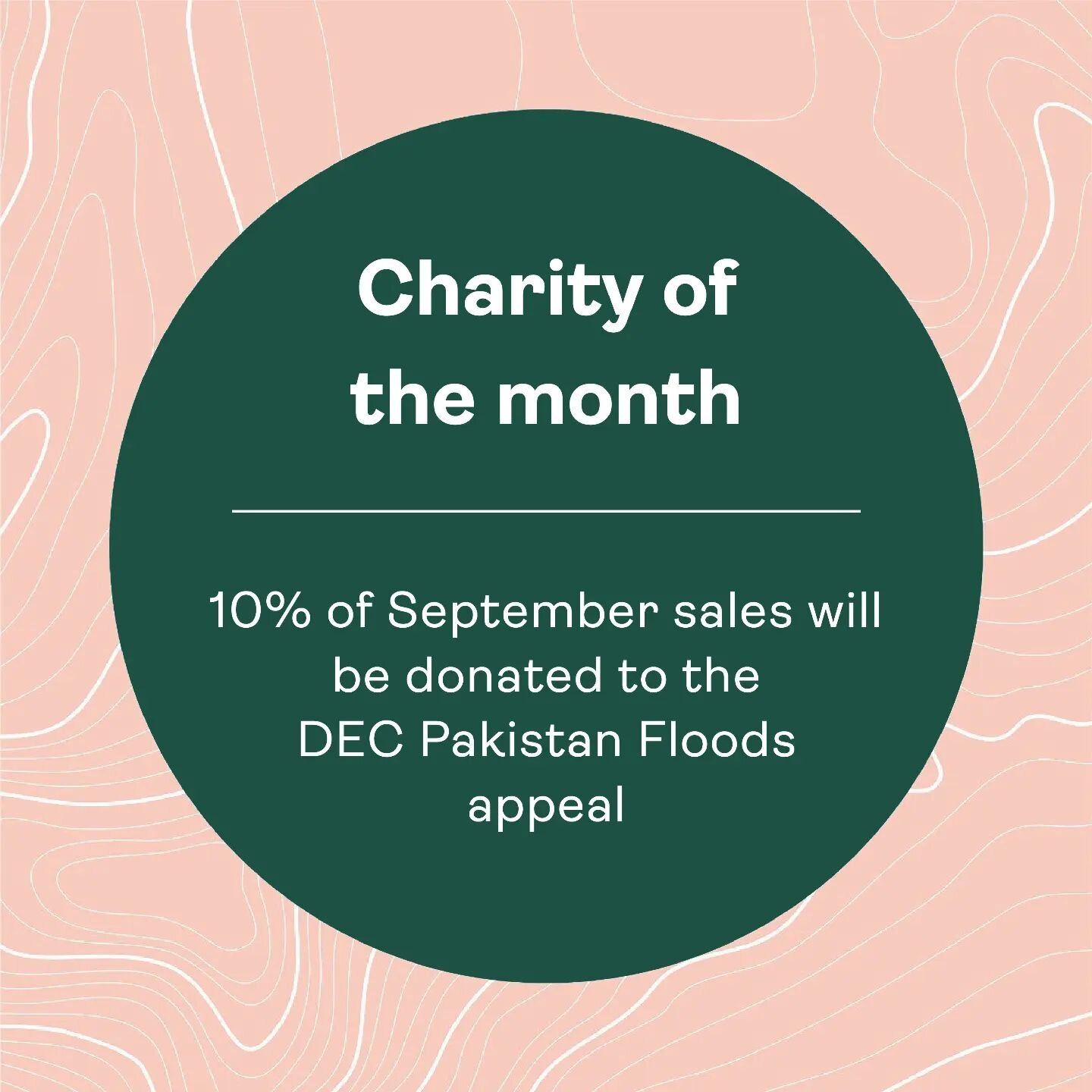 10% of September sales will go to DEC's Pakistan Floods appeal