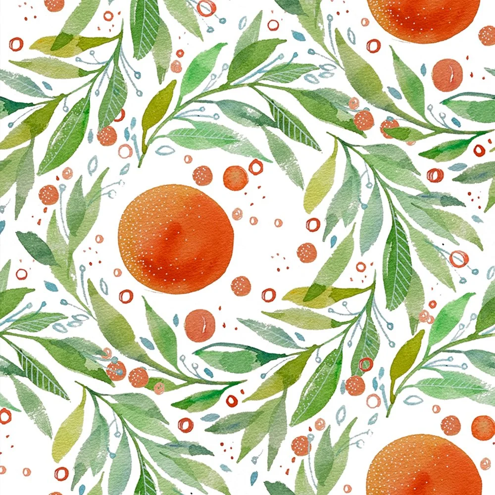 Janette Hill_Oranges and Leaves_pattern.jpg