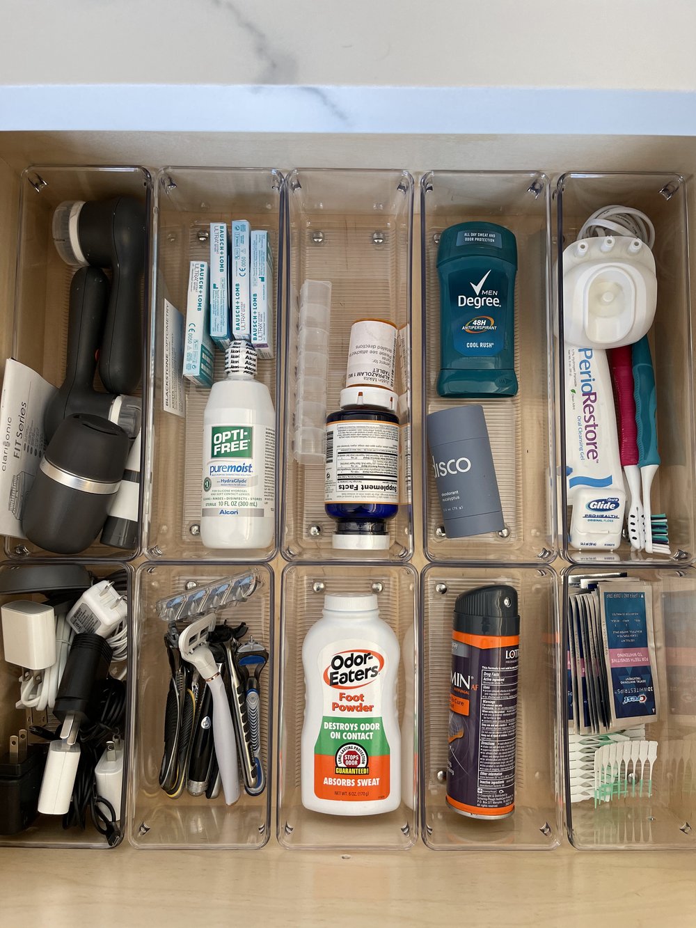 Don't forget to use museum gel to keep your organizers from sliding