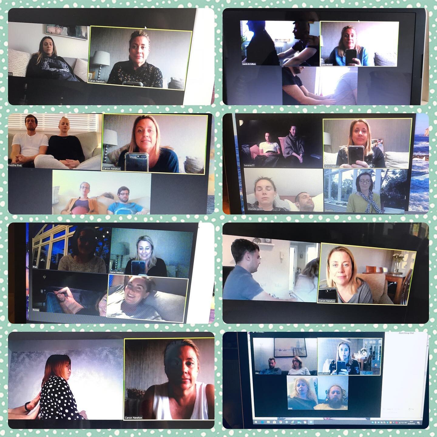 Just some of the lovely clients that I have had the teach via Zoom since April. I am missing my face to face teaching but grateful to have been able to set my clients up with the tools to stay calm and in control for their upcoming birth journeys. Al