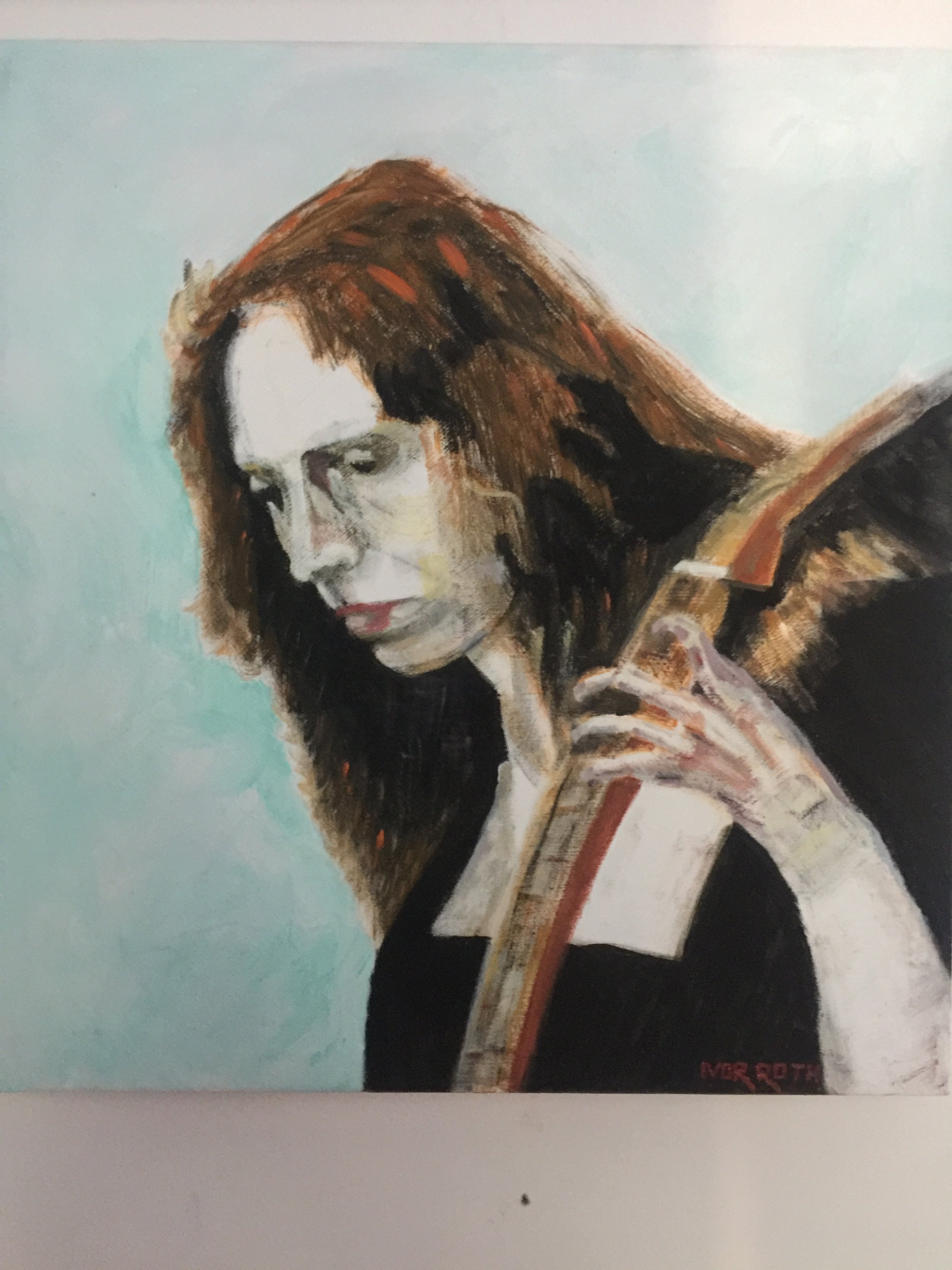 The recital. OIl on canvas. 40.by 50 cms.
USD. 350. GBP. 300.