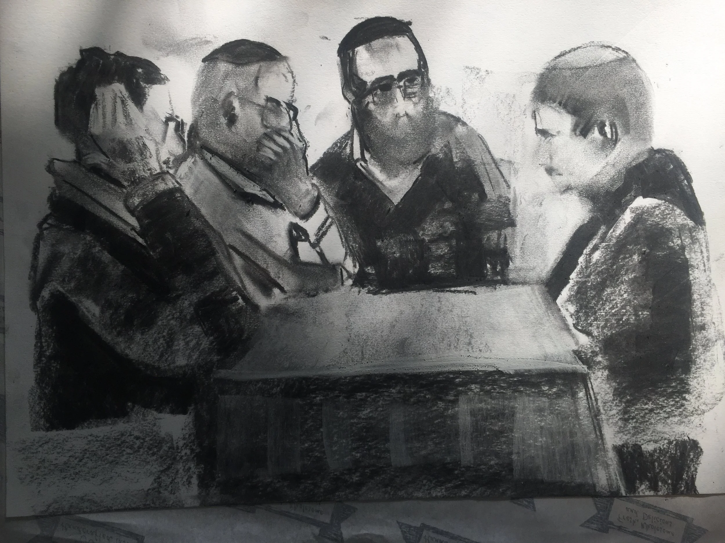 The Shiur. Charcoal. A3. USD.50. GBP. 35.