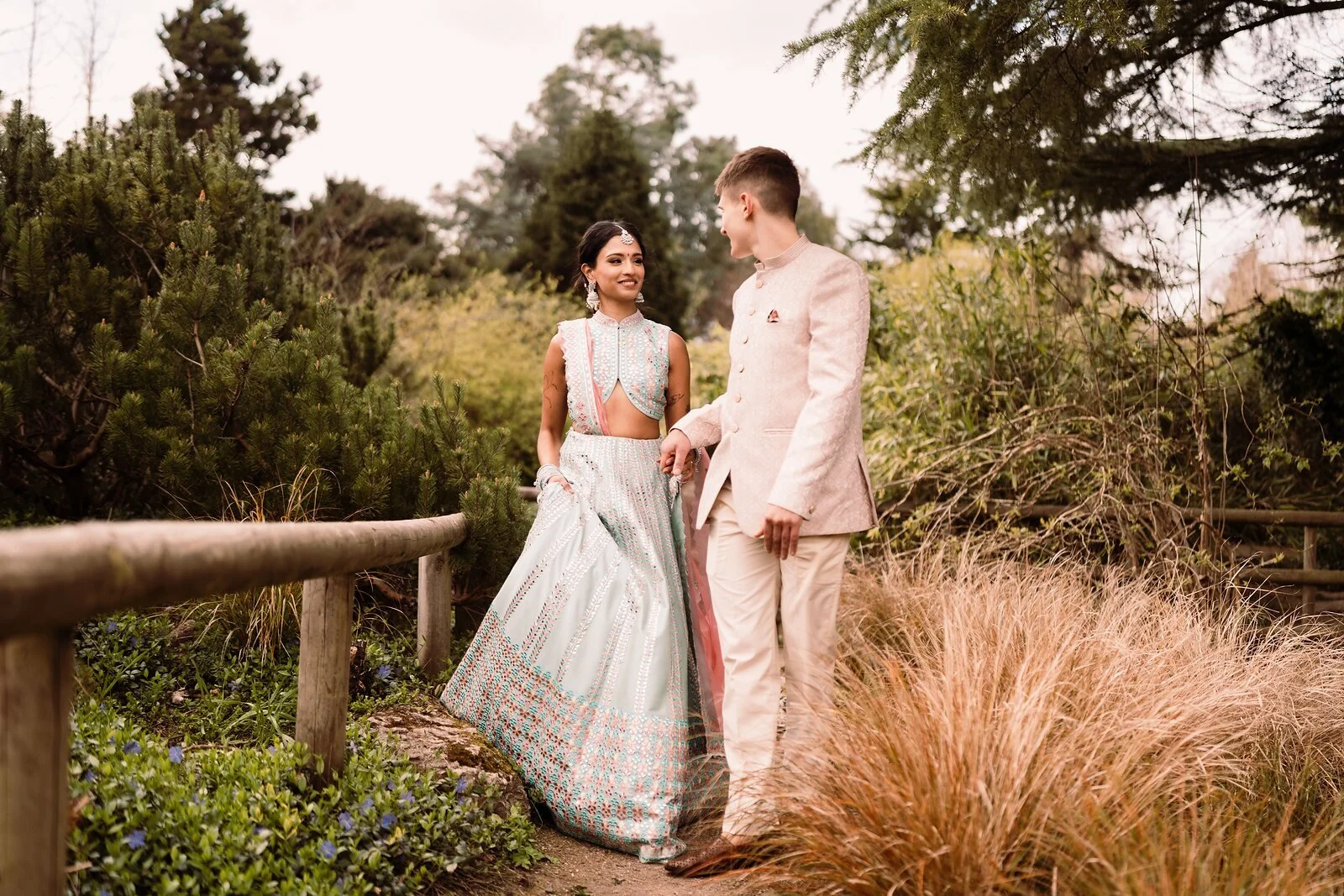 Indian wedding relaxed portraits in Leicestershires Knighton Park