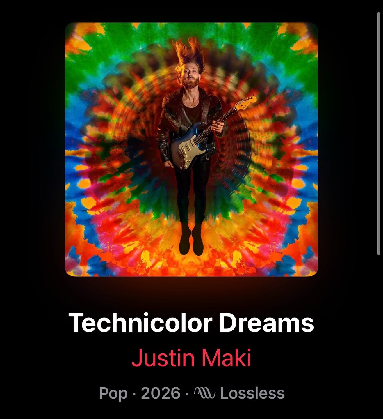 Happy release day @justinmakimusic 

Months in the studio, countless takes, and a lot of coffee later&hellip; &ldquo;Technicolor Dreams&rdquo; by Justin Maki is finally out!  Produced and mixed by me. Kristian Montano @montanomastering handled the ma